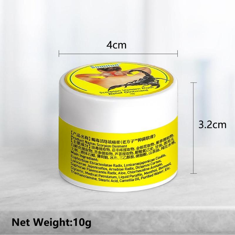 1/3/5pcs Sumifun 10g Scorpion Venom Activating Ointment Neck and Lumbar Pain Pain Ointment