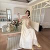 Seaside Vacation Style Suspender Dress Women's Summer New Atmosphere Super Fairy Ethnic Style White Can Be Tie-dyed