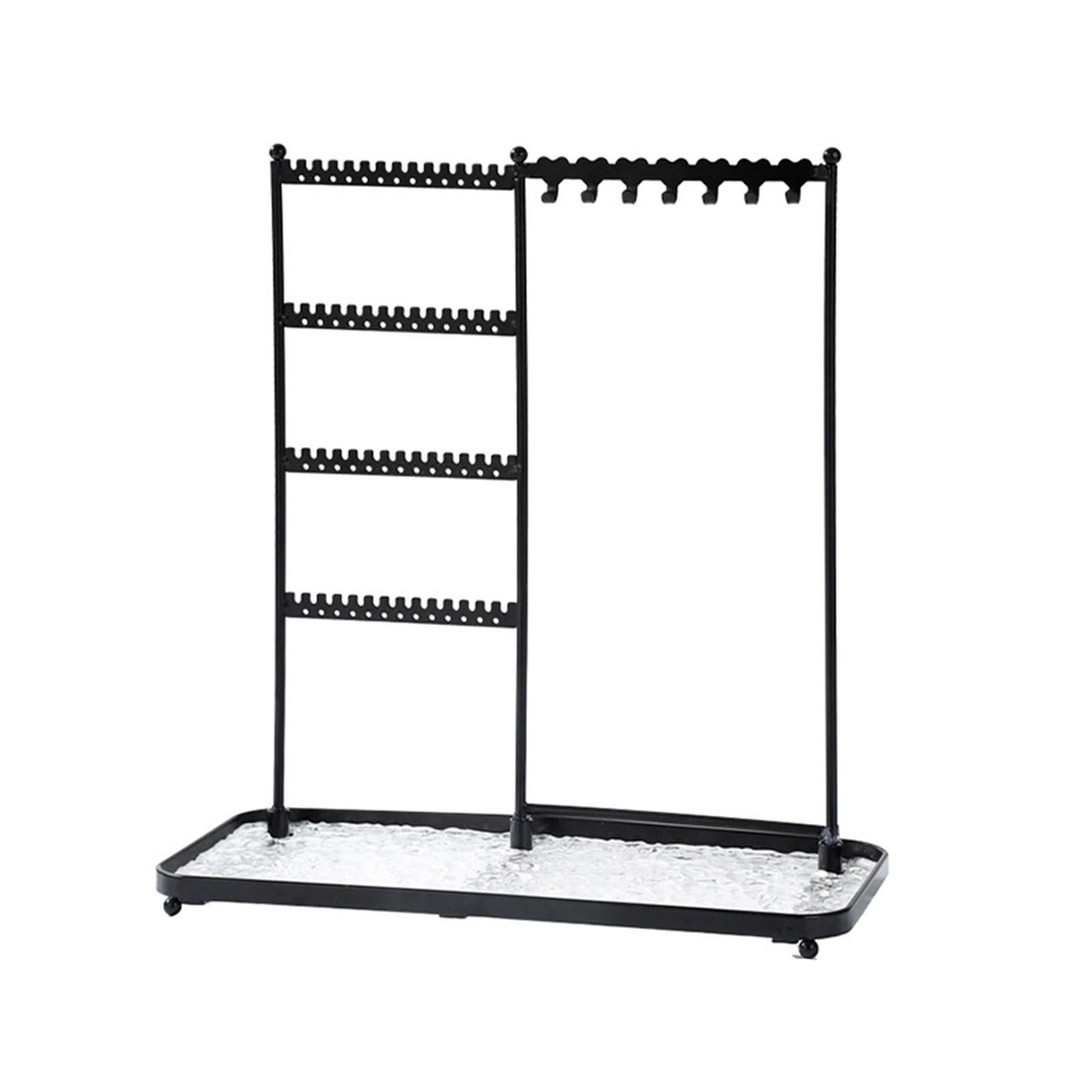 

Удобная и стильная подставка для ожерелья. Уникальная стойка для хранения ювелирных изделий для колец, браслетов и часов. 3 чёрный