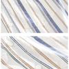 Spring and Summer Cotton Linen Men Tops Japanese Style Square Stripes Long Sleeve Shirt Youth Breathable Shirts for Men