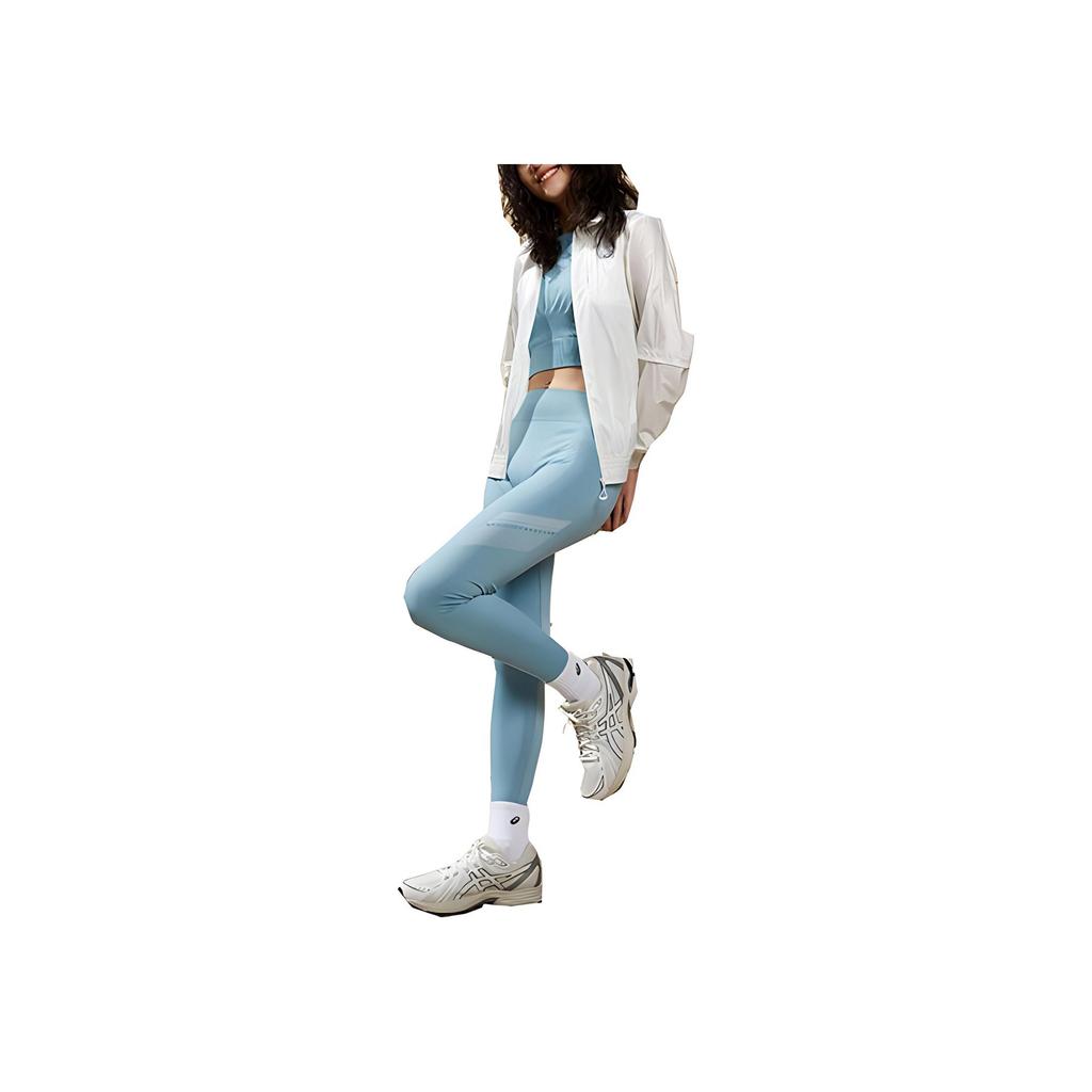 Asics Nagino Series Solid Color Knitted Elastic Drawstring Seamless Sports Pants Women bottoms 2032C728-405