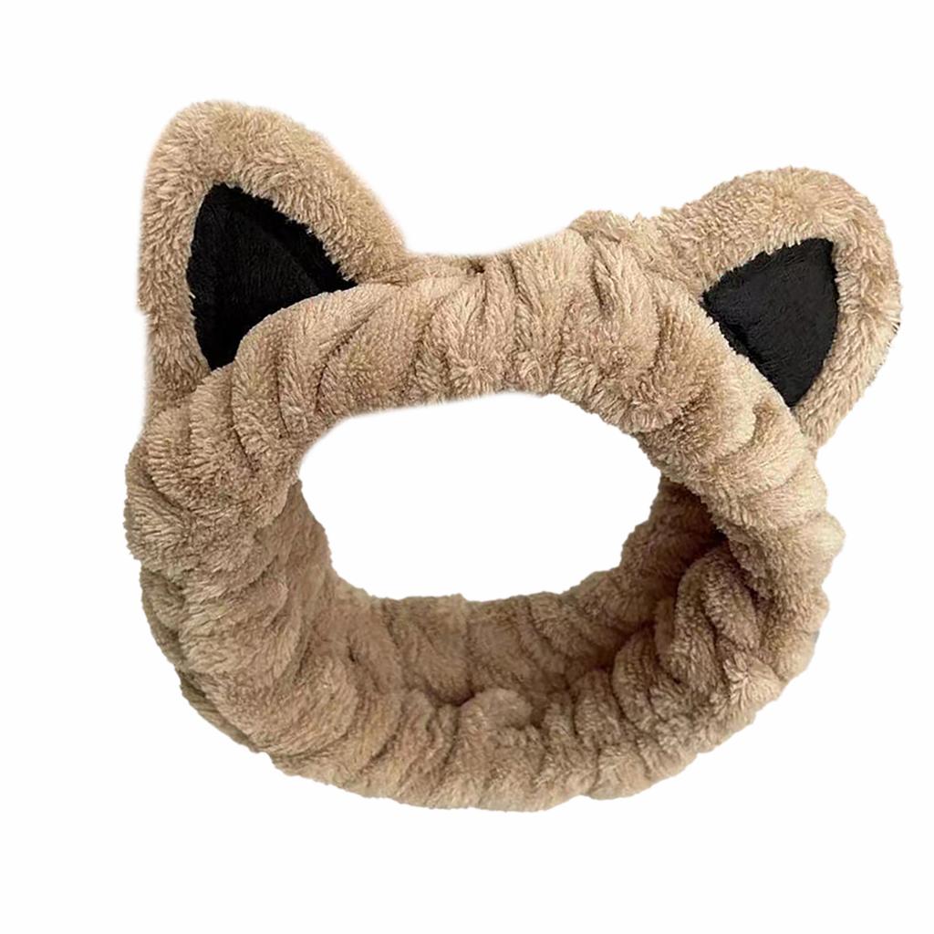 Lovely Cat Ears Hair Band Soft Elastic Headbands Women Soft Cosmetic Headbands Suitable for Ladies and Girls