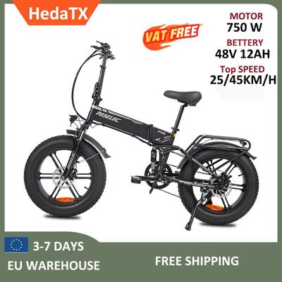 Ebike Nový PX6 750W 48V 13AH Skládací elektrické kolo pro dospělé 20 palců Silné pneumatiky Skládací elektrické kolo