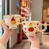 Milk Fufu Cute Tomato Girl Ceramic Cup High Value Mug Girl Practical Birthday Gift Souvenir