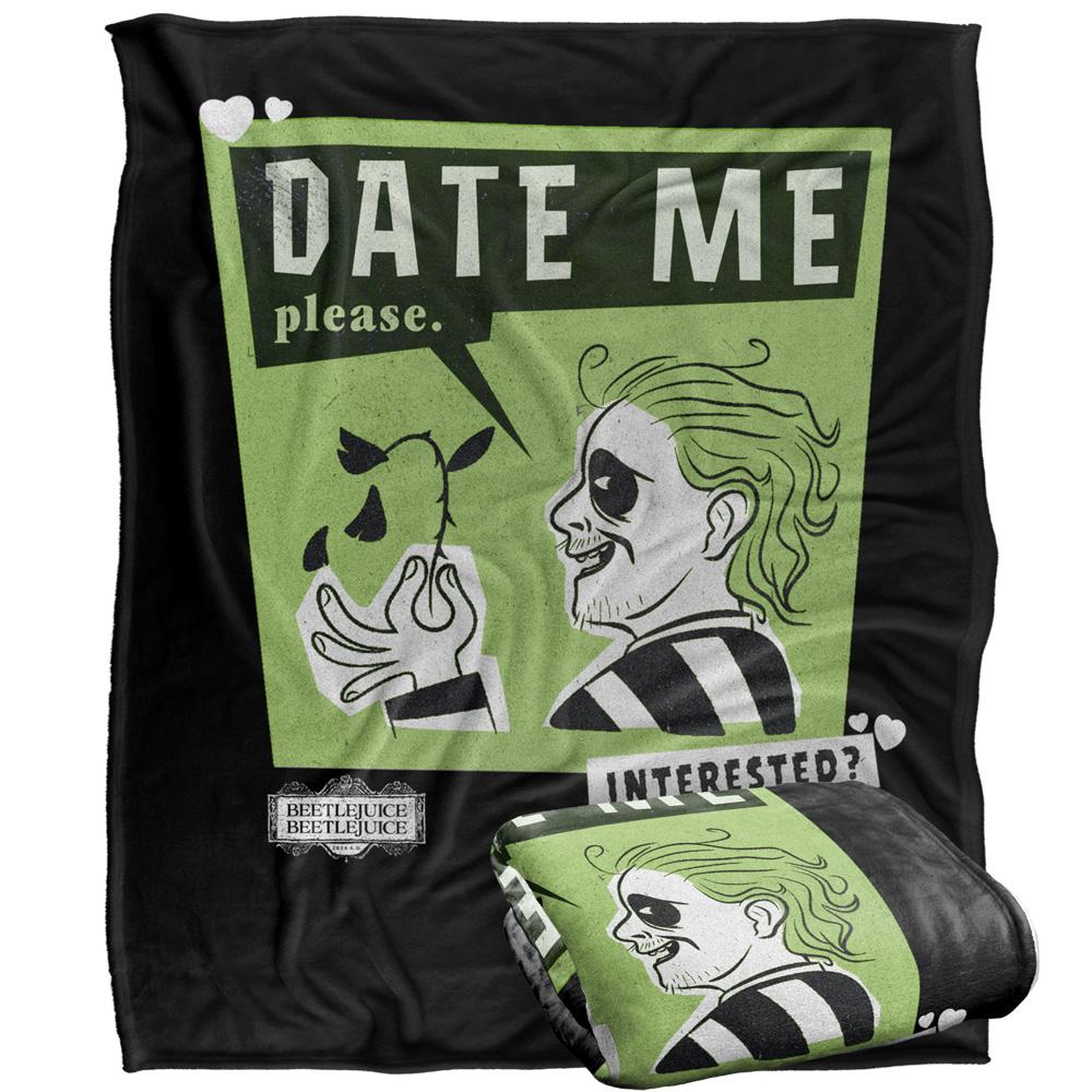 Beetlejuice Three Words Blanket