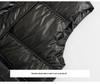 Glossy Wash-Free Down Cotton Vest for Women - Autumn/Winter Stand-Up Collar, Sleeveless, Fashionable Outerwear