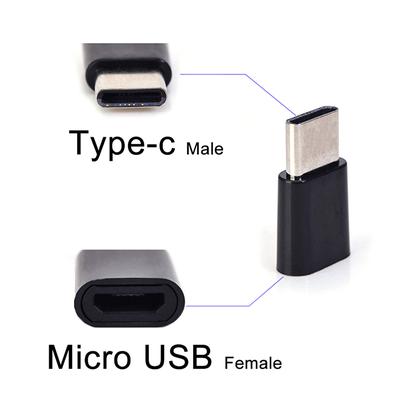 Micro Usb Female To Type-C Usb-C Male Adapter Converter Charging Connector