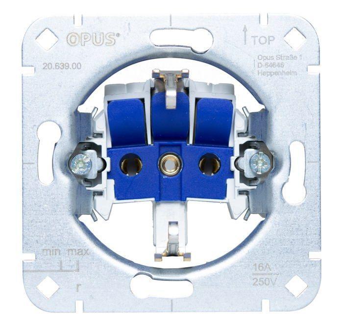 Prise de contact de protection premium - OPUS - 512.200.37 - 16 A 250 V - à encastrer - bornes enfichables
