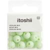 Plastic Beads - RICO DESIGN - Light Green - 10 Mm - 24 Pcs - Decorative Objects