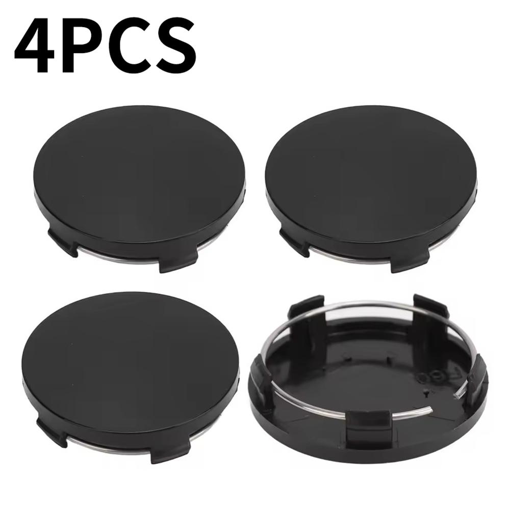

Universal Car Wheel Centre Hub Cover Center Rims Cap Black ABS Plastic 4/8X 65mm