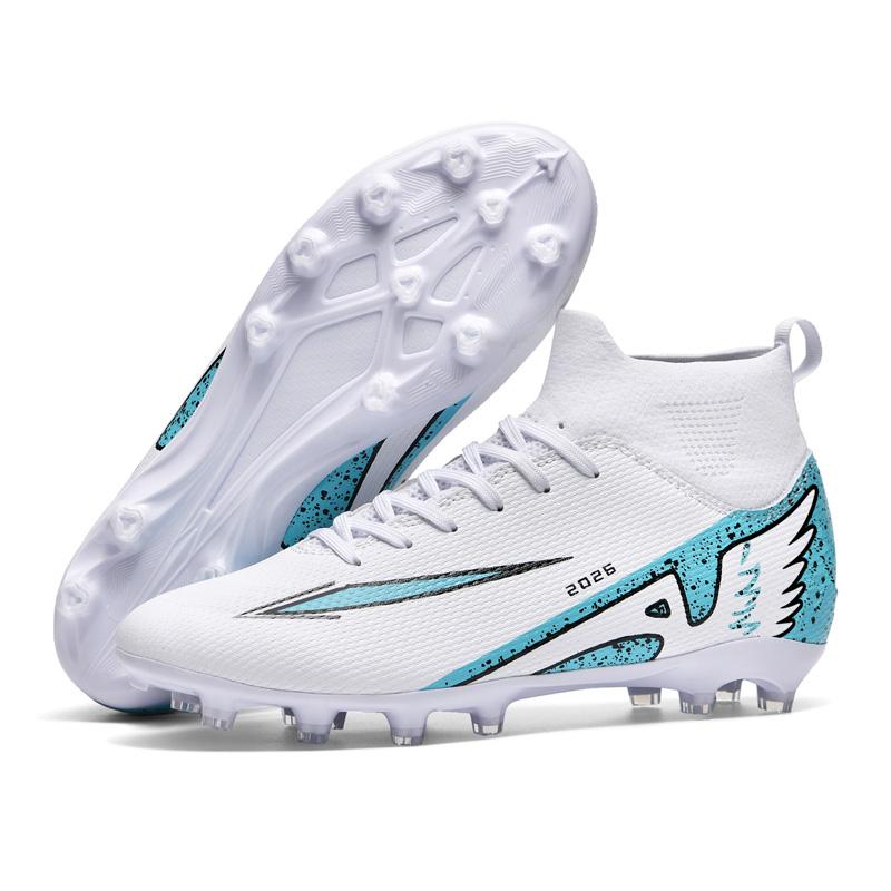35-46 Teen /Adult Soccer Shoes Large Size  Anti Slip Wear Resistant Fashion TF/AG Nail High Top Football Sneakers Soccer Shoes for Boys