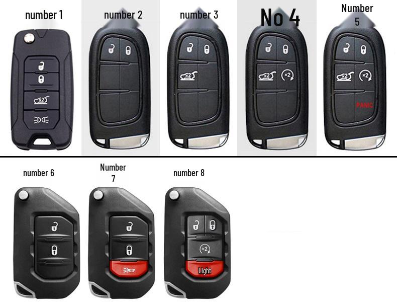 Compatible Key Case Cover for JEEP Wrangler, Liberty, Cherokee, Renegade, Grand, Commander, and Compass