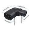 IEC 320 C13 zu C14 Netzstecker C13 Buchse zu C14 Stecker Stromkonvertierungsadapter Für Elektronische Geräte