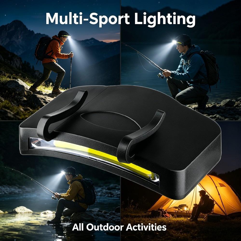 3/2/1PC Brim Light, Convenient Clip on Hat Light, Flashlight, COB Headlight, LED Clip on Night Fishing Light, Work Light