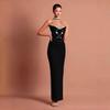 Elegant Strapless Rhinestone Bandage Party Gown