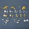 24pcs/Lot  Blank Post 4/5/6/8/10mm Earrings Studs Base Pins With Earring Plug Findings Ear Back For Jewelry Making