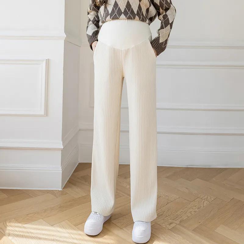 Maternity Loose Wide-Leg Pants - High Waist, Lightweight for Summer, Spring, and Autumn Wear, Plus Size Available