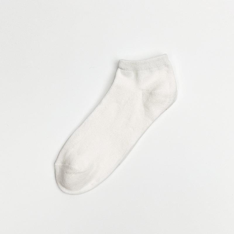 Men's Spring and Autumn Thin Pure Color Cotton Classic Loose Socks
