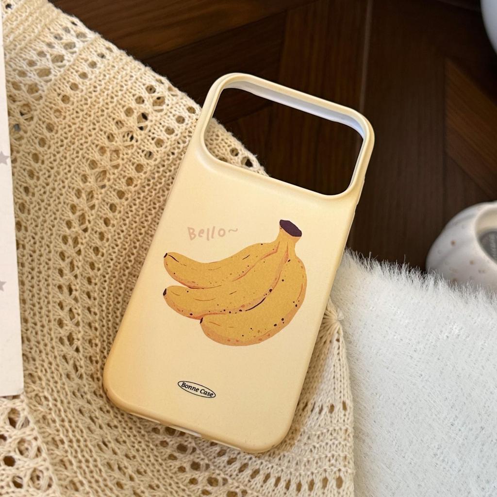 Funda Creativa de Plátano para iPhone 16, iPhone 17 y iPhone 17 Pro Max