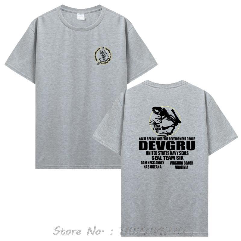 Herrkläder Naval Seal Original The Frogman Översized T-shirt Seals Operator Bomulls-T-shirt Sommar-T-shirts Rundhalsad Tränings-T-shirt