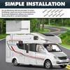 TonGass RV Range Hood Vent Cover For Camper, RV Exhaust Side Stove Vent Cover Replacement For Trailers & Motorhomes, Includes 10 Screws - White