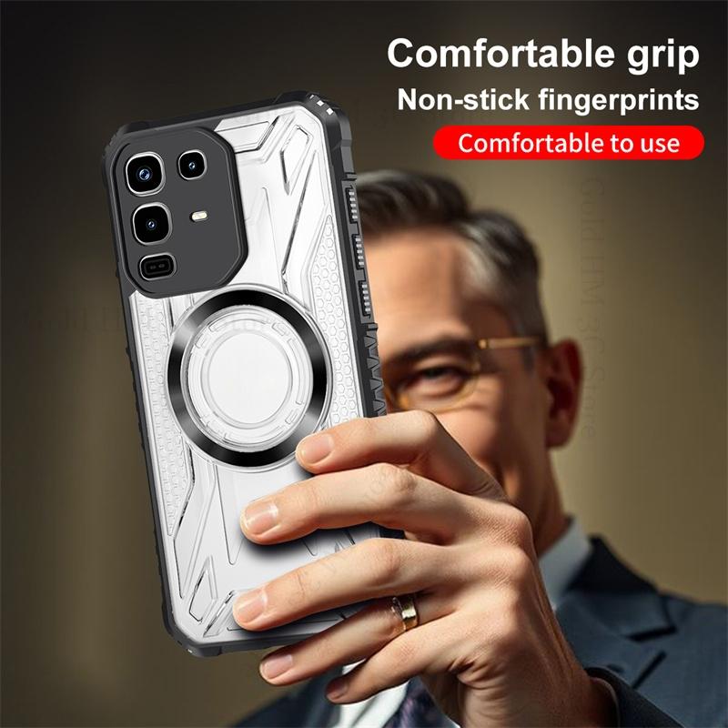 For Magsafe Magnetic Heavy Duty Protection Case For Infinix Note 50 40 Pro Plus Armor Shockproof Hybrid Cover Hot 50 Pro Plus 4G