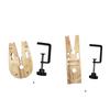 Sturdy Wood and Alloy Desktop Clamp Holder for Jewelry Crafting Gold Silver Processing Professional Tool