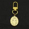 Stainless Steel Virgin Mary Medal Key Chain for Women Men Gold Color Our Lady of Guadalupe Key Ring Jewelry virgen de guadalupe