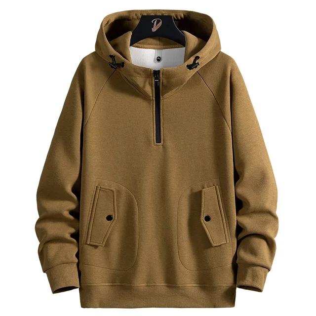 Spring Men's Large Size Hooded Sweatshirt Loose Casual Sports Top