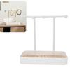Jewelry   Stand with Wooden Tray Jewelry   Hook for Necklace Bracelets Ear s   Keys Watches