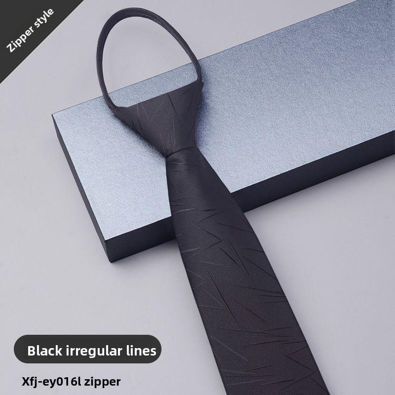 Krawatte für Herren mit Reißverschluss für formelle Geschäfts- und Hochzeitskleidung