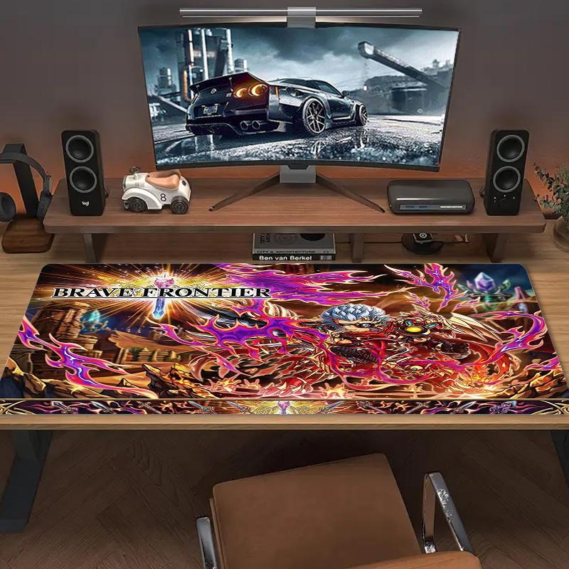 Brave Frontier Color Mouse Pad Large Gaming Table Cushion Non-slip Laptop Tablet Big Mousepad XXL Mat Mini PC Playmat With Lock edge