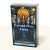 10.3*6cm Complete Tarot Carding Stained Glass Set Inspired Rider Waite Smith Tarot Card Deck 78 Pcs Cards