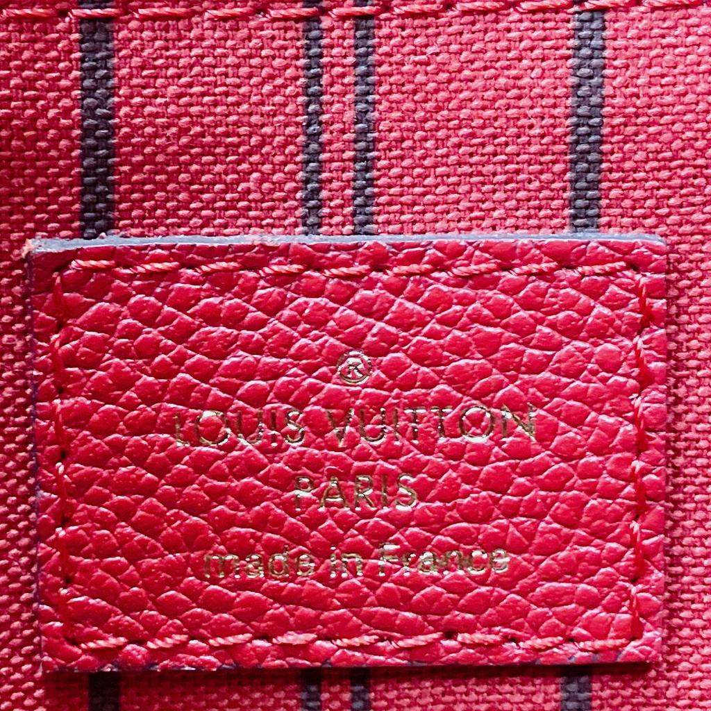 Louis Vuitton Monogram Empreinte Spontini Handbag Monogram Empreinte Red M42820 Used