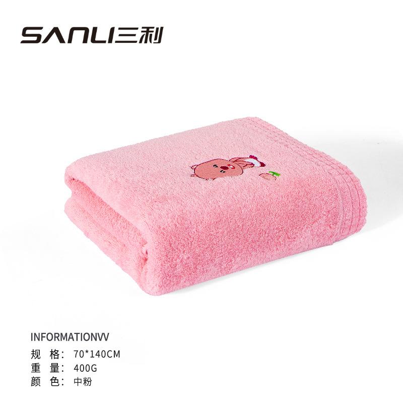 

Полотенце чистый хлопок Руби мультяшная вышивка 70 * 140 бытовое общежитие пара взрослый большое банное полотенце 70*140