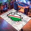 Legia Warsaw poster Carpet Rug for Living Room Bedroom Home Sofa Decoration,Kids play Nonslip Floor Mat