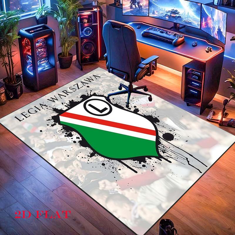 Legia Warsaw poster Carpet Rug for Living Room Bedroom Home Sofa Decoration,Kids play Nonslip Floor Mat