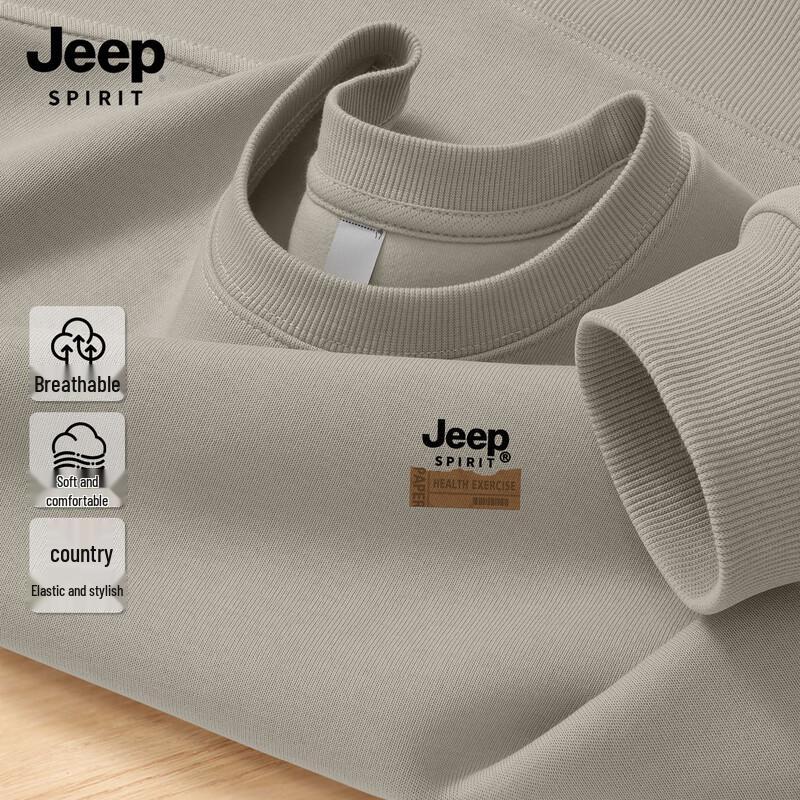 

JEEP SPIRIT Men s 2026 American Style Pullover Sweatshirt L