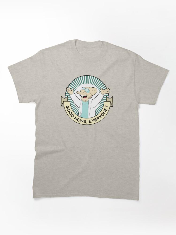 Milo Murphy's Law Professor Farnsworth - Good News Everyone! Classic Unisex T-Shirt