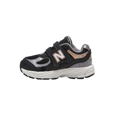 NB 2002 Bequeme Mode Vielseitige Low-Top Kinder Laufschuhe Kinder Sneaker Schwarz IV2002PO