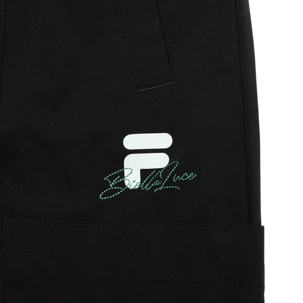 FILA Fusion Logo Letter Mid Waist Straight Loose Casual Shorts Men shorts Deep-Black T11M325804FBK