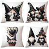 New Valentine's Day Black Dwarf Couple Love Pillowcase Home Living Room Sofa Cushion Cover