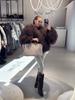 Winter PLUS SIZE Fashion Women Fux Fur Coat Warm Short Long Hair Female Artificial Fur Jacket Versatile Curly Lady Lamb Fur Jacket