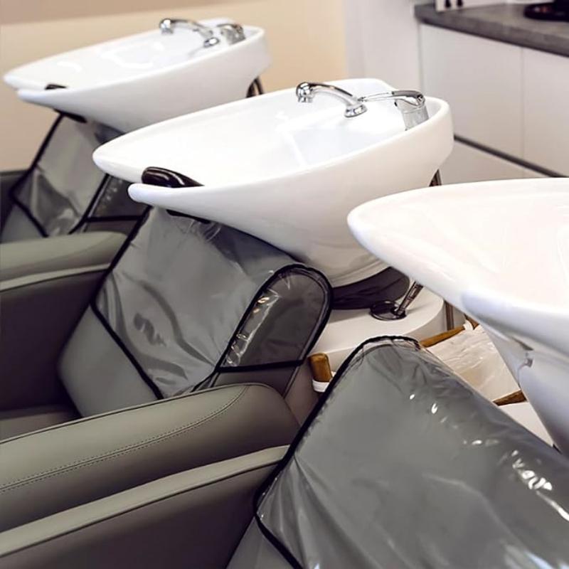1/2pcs Salon Chair Back Cover Clear PVC Salon Chair Cover Protectors Hair Styling Accessories Suitable for Most Standard Chairs