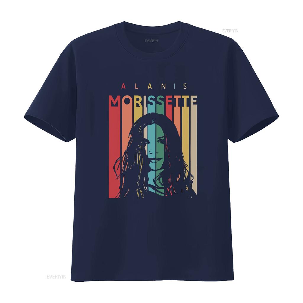 Alanis Morissette Tour  For Fan Retro Black All Size T Shirt vintage Washed Unisex Top For Everyday Wear Soft