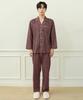 [May Flower] Lotus Long Sleeve Satin-Weave Pure Cotton Men's Plus Size Pajama Set [Shipped from Korea] 100% Authentic