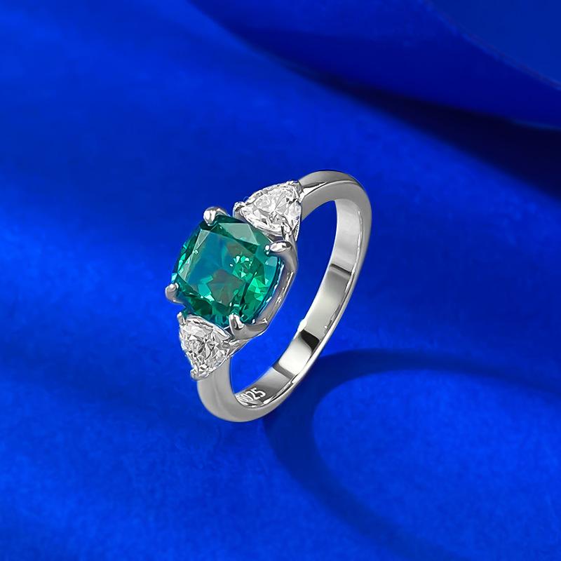 Imported Pargreen Diamond 2 Carat High Carbon Diamond Ice Flower Cut Ring Daily
