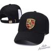 Embroidery Car Logo Snapback Baseball Cap Adjustable Casual Hat Sticker For Porsche 918 Taycan Panamera Cayenne Boxster Cayman