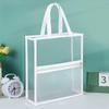 Transparent PVC File Bag, A4 File, Book, Office Material Bag,Can Hold Approximately 12 Books.Essential for Students/office Staff