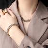 Best Selling 316L Stainless Steel 18K Gold Link Bracelet Cuban Chain Bracelet Non Tarnish Cuban Link Bracelets
